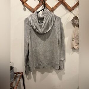 Grey cowl neck sweater large